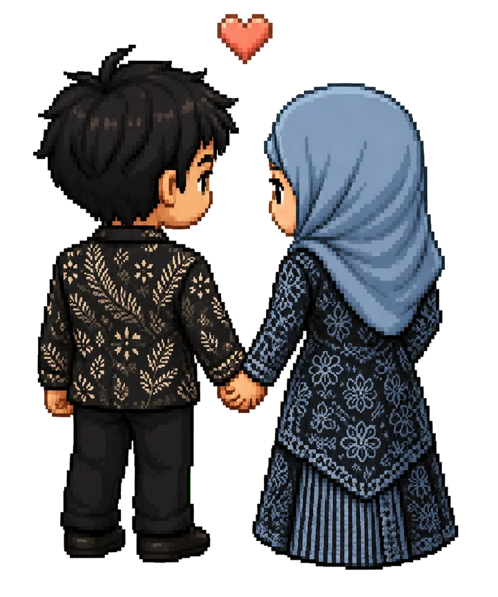 Hafizh dan Gladys bergandengan tangan